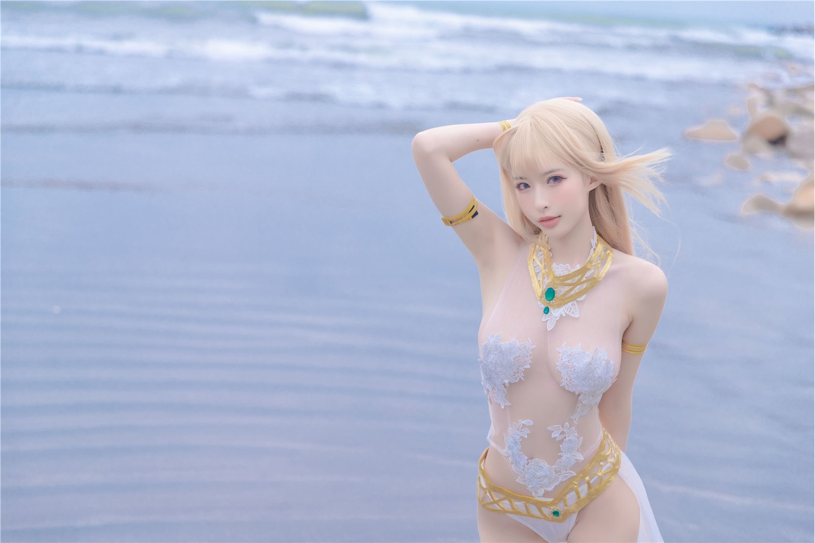 Shimizu Yuai - NO.025 Mary Rose - White swimsuit(30)